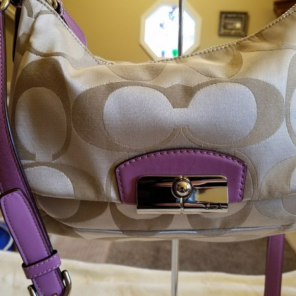 🍃MINT🍃Coach💜Kristin E/W Crossbody - Picture 2 of 8